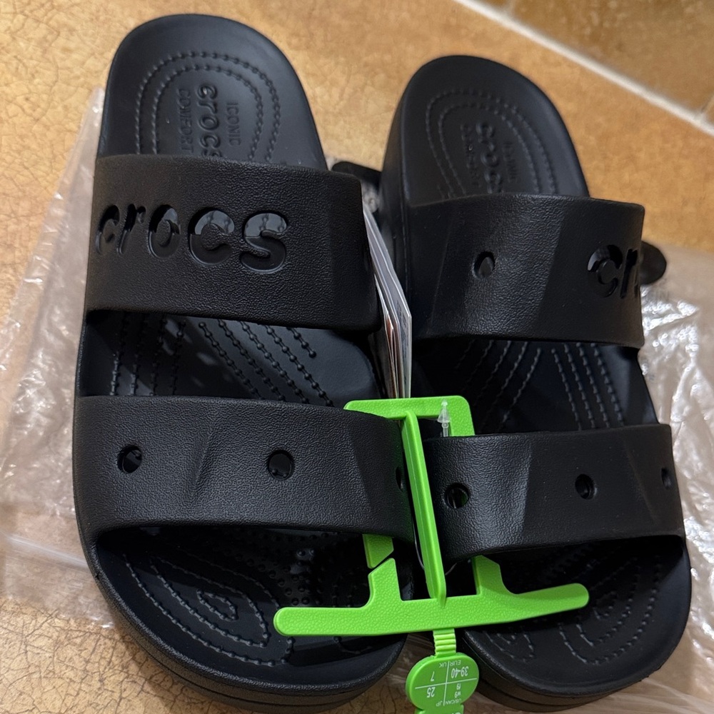 CROCS Black Slide Sandals